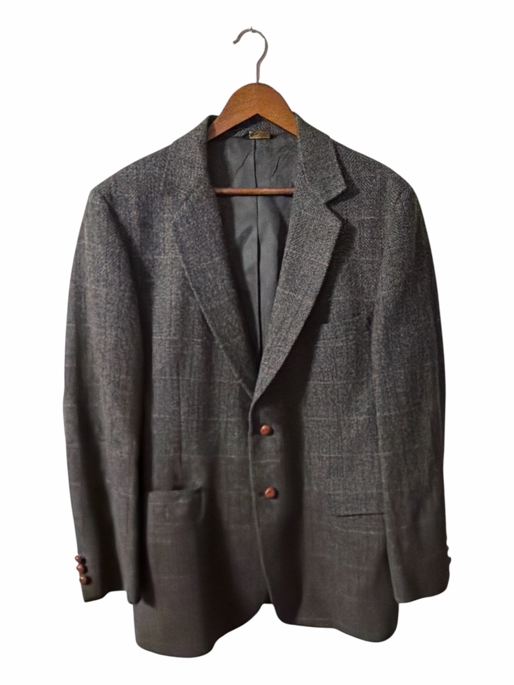 Vintage Dark Academia Heritage Petersen Harned Von Maur Wool Tweed Blazer 44R